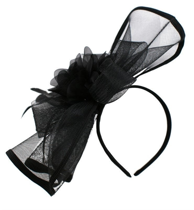 Black Navy Ivory Fascinator Wedding Ascot Hat Hair Small Fascinator Brooch Clip Mother Of The Bride Bridal UK Seller