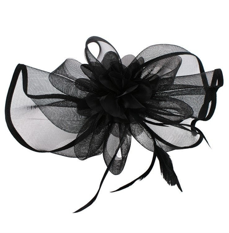 Black Navy Ivory Fascinator Wedding Ascot Hat Hair Small Fascinator Brooch Clip Mother Of The Bride Bridal UK Seller