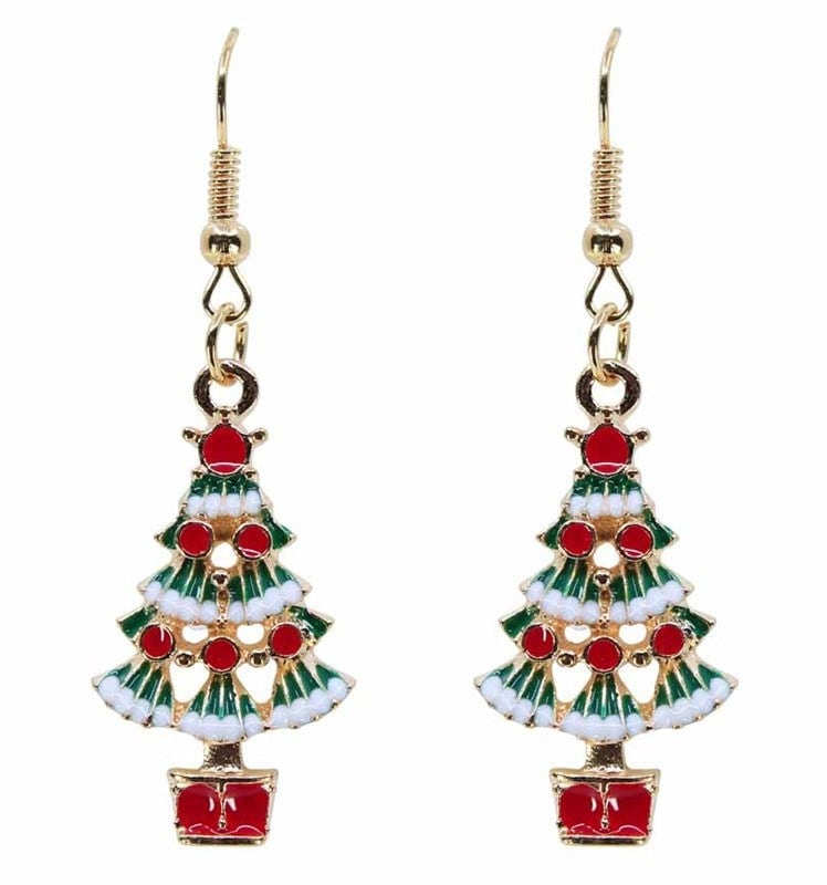 Christmas Earrings Santa Christmas Tree Reindeer Bells Novelty Drop Earrings Secret Santa Gifts Mum Sister Friend Teacher