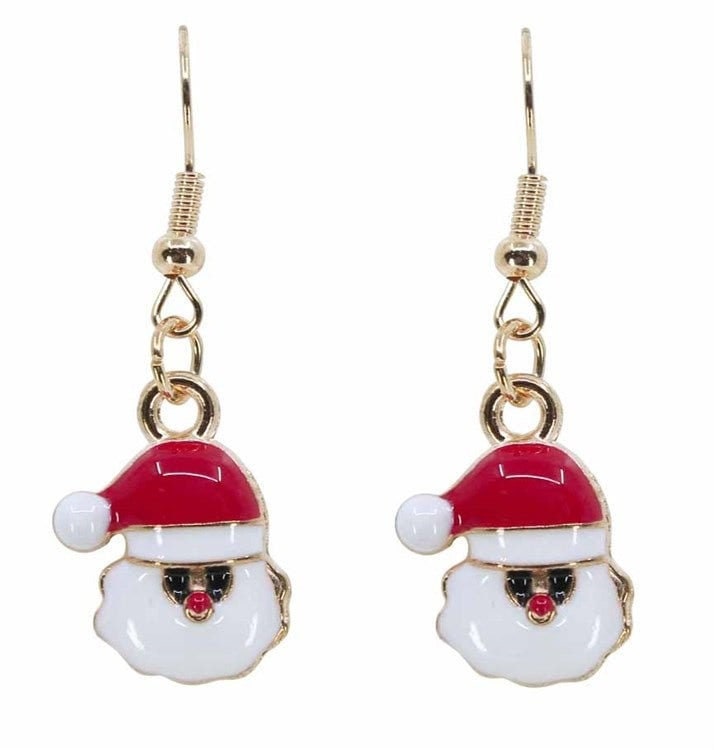 Christmas Earrings Santa Christmas Tree Reindeer Bells Novelty Drop Earrings Secret Santa Gifts Mum Sister Friend Teacher