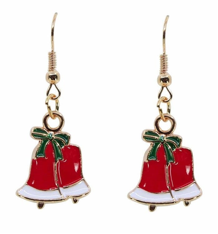 Christmas Earrings Santa Christmas Tree Reindeer Bells Novelty Drop Earrings Secret Santa Gifts Mum Sister Friend Teacher