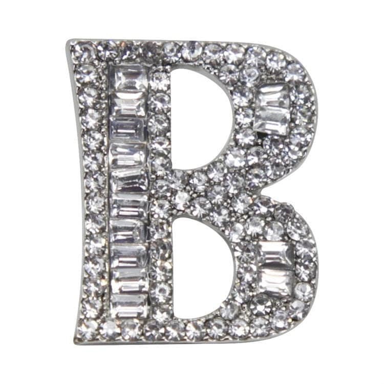 Initial Letter Brooch Crystal Stones Hand Made UK Brooches Women Pin Badges Christmas Vintage Gifts Women Mothers Day Birthday Mum Sister