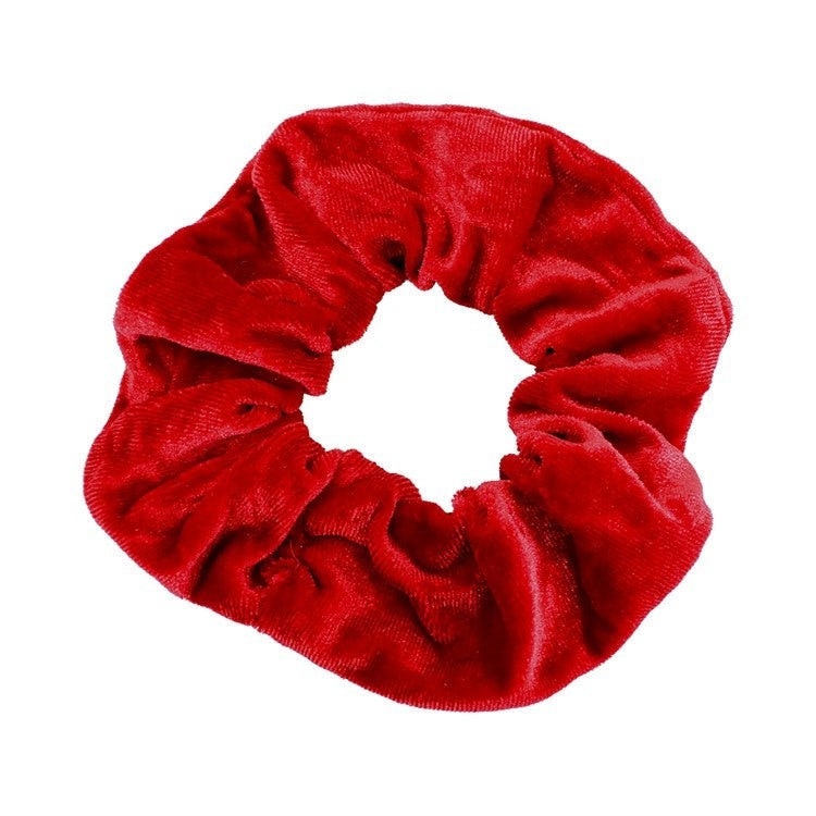 Large Velvet Scrunchies 2 Pack Bobbles UK Seller Soft Snag free Hair Accessories Hair Ties Winter Colours