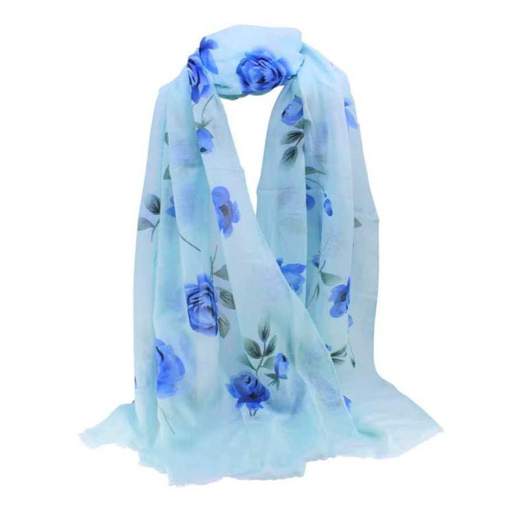 NEW! Rose Print Maxi Scarf High Quality Soft Floral  Scarves Christmas Birthday Mothers Day Gifts For Women Mum Nan Sister Friend UK Seller