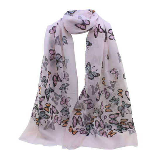 Butterfly  Print Maxi Scarf High Quality Cotton Feel Super Soft Winter Scarves Christmas Gifts  UK Seller