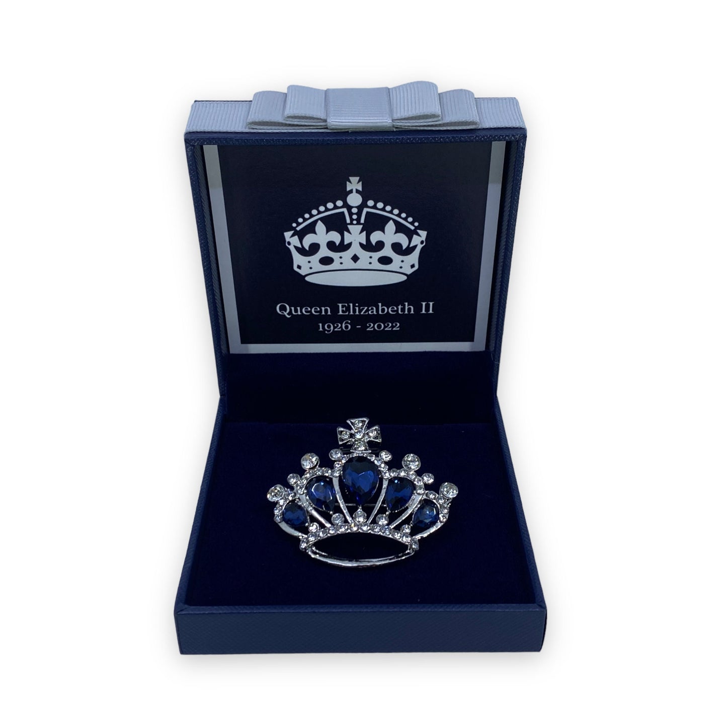 Queen Elizabeth II Crown Memorial Brooch 2022  Platinum Jubilee Keepsake Royal British Souvenir Mum Nan Gran Brooch Boxed Gift Set UK