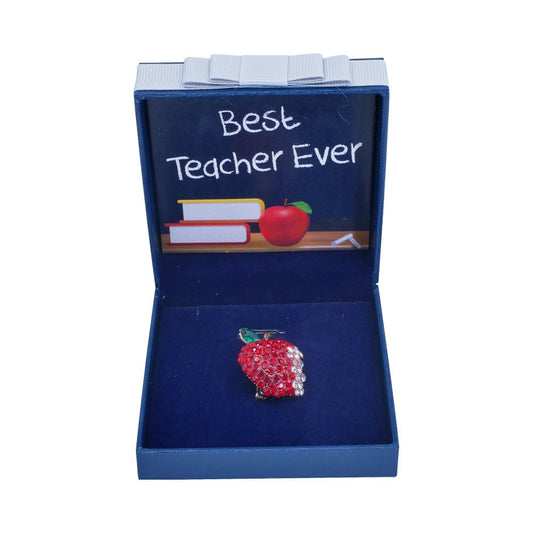 Best Teacher Ever Gift Personalised Teacher Present Apple Brooch Keespsake Gift Lecturer Uni Student Graduation Teaching