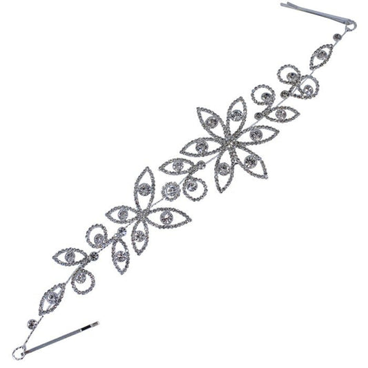 Bridal Hair Vine Genuine Crystal Bride Clip In Wedding Hair Accessories UK Seller Diamante Headband Silver Bridesmaids Maid Of Honour