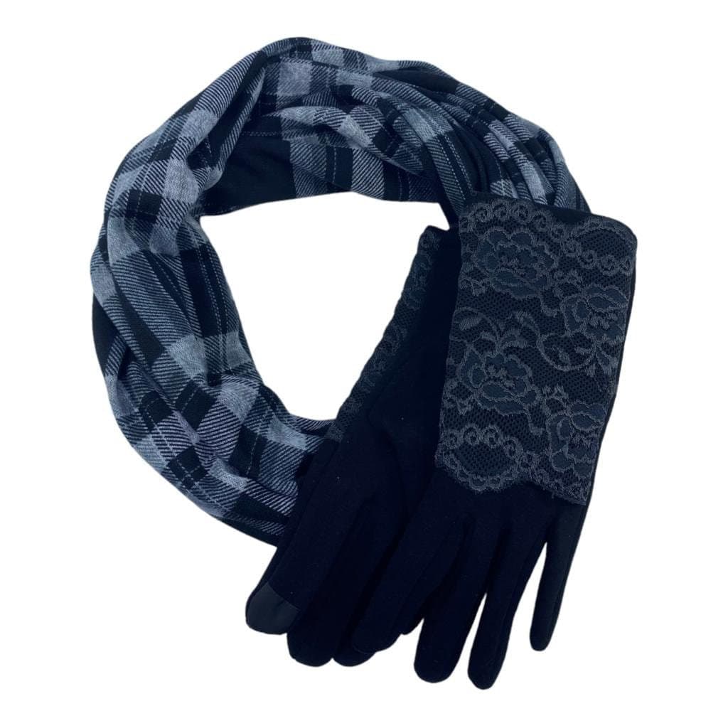 NEW Stock Added!! Loop Scarf Gloves Gift Set Christmas Gifts Women Infinity Endless  Scarf Winter  Scarves  Fleece Lined Warm Gloves UK