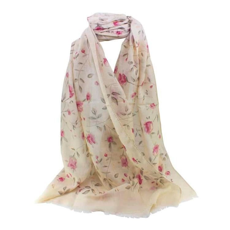 NEW! Rose Print Maxi Scarf High Quality Soft Floral  Scarves Christmas Birthday Mothers Day Gifts For Women Mum Nan Sister Friend UK Seller