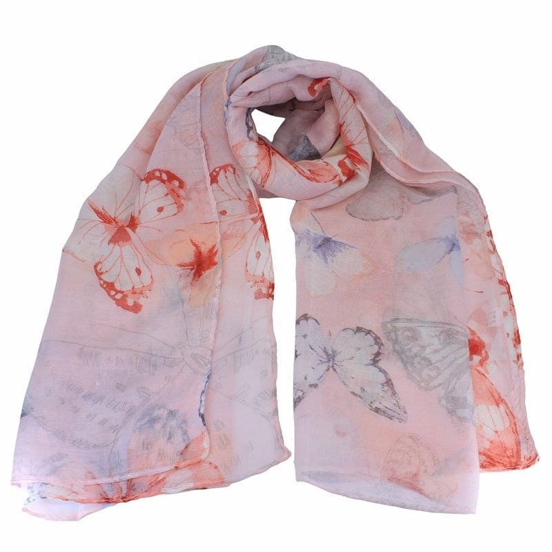 Butterfly Print Maxi Scarf High Quality Cotton Feel Super Soft Winter Scarves Christmas Gifts  UK Seller