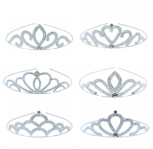 Bridesmaid Tiaras CZ Cubic Zirconia Tiara Crown Flower Girl Small Tiaras Photo Props Prom Bride Wedding Hair Accessories UK Seller