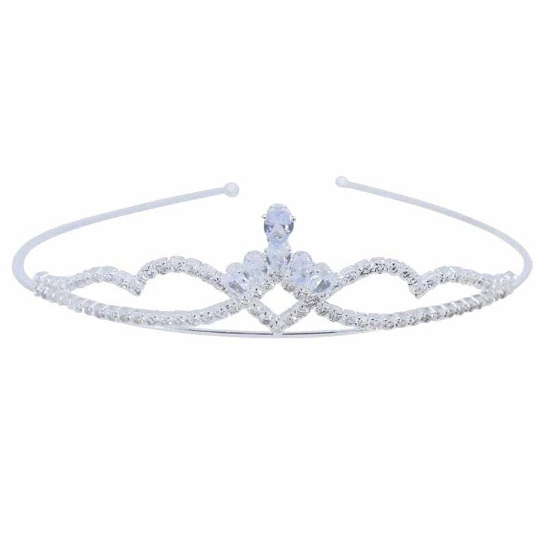 Bridesmaid Tiaras CZ Cubic Zirconia Tiara Crown Flower Girl Small Tiaras Photo Props Prom  Bride Wedding Hair Accessories  UK Seller