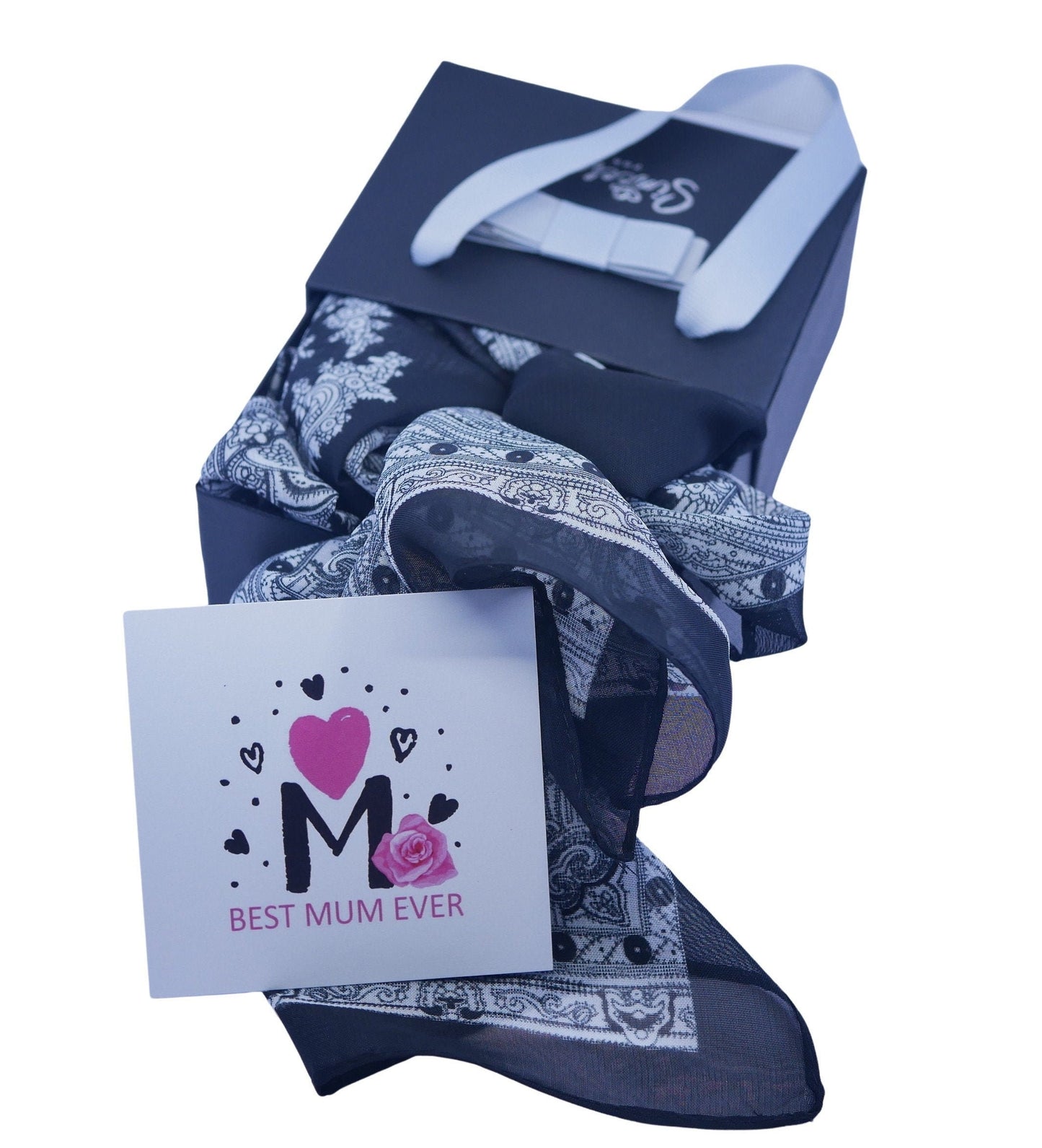 Scarf In Gift Box Mothers Day Birthday Gifts For Mum Nan Grandma UK Seller Personalised Gift Chiffon Scarves Shawl Wrap Head Neck Scarf