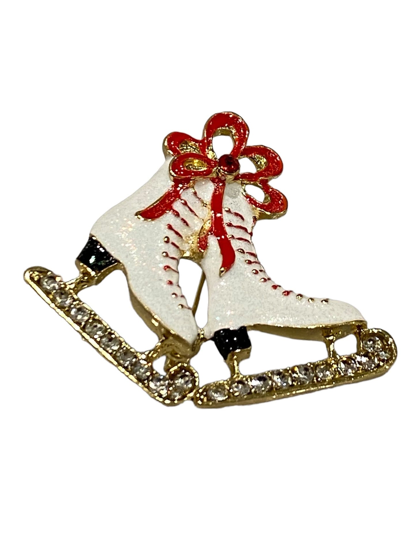 Christmas Brooch 2022 UK Seller Christmas Bells Santa Sleigh Reindeer Decorations Crystal Pin Badge Boxed XMAS Personalised Gifts Ladies