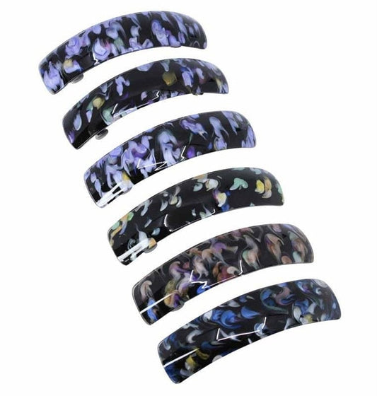 Large French Clip Hair Barrette Clips Grips Hair Clamp Slide Hair Accessories Hair Tools Women Girls UK Seller Design Oval Rectangle