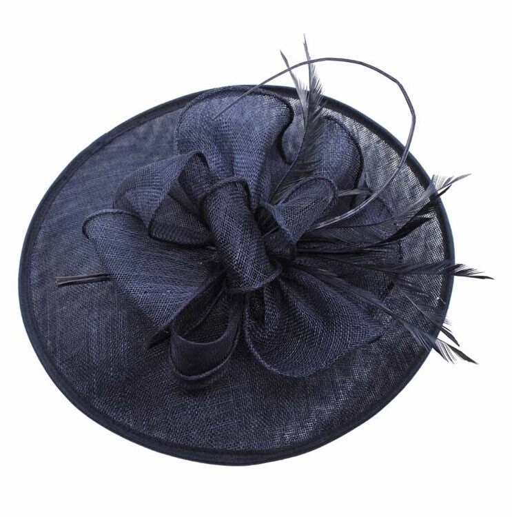 Gold Silver Navy Black Fascinator Head Piece Wedding Ascot Hat Hair Small Fascinator Brooch Clip Mother Of The Bride Bridal UK Seller