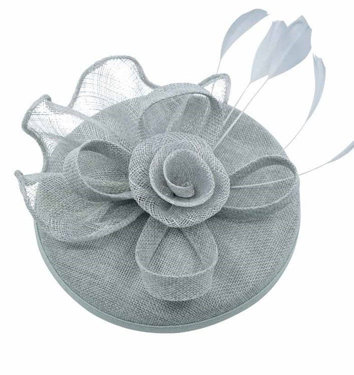 Grey Blue Pink White Mauve Fascinator Headband Clip Wedding Ascot Hat Hair Small Fascinator Brooch Clip Mother Of The Bride Bridal UK Seller