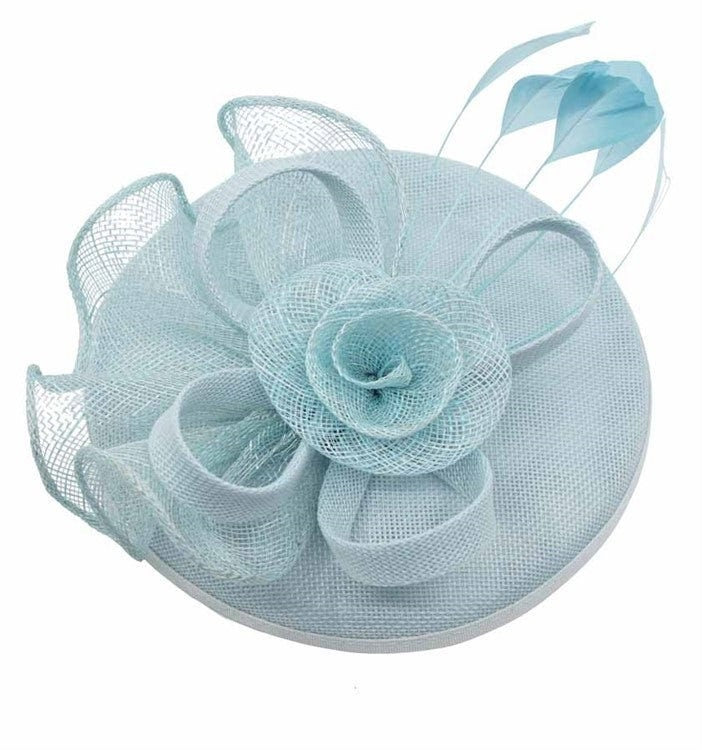 Grey Blue Pink White Mauve Fascinator Headband Clip Wedding Ascot Hat Hair Small Fascinator Brooch Clip Mother Of The Bride Bridal UK Seller