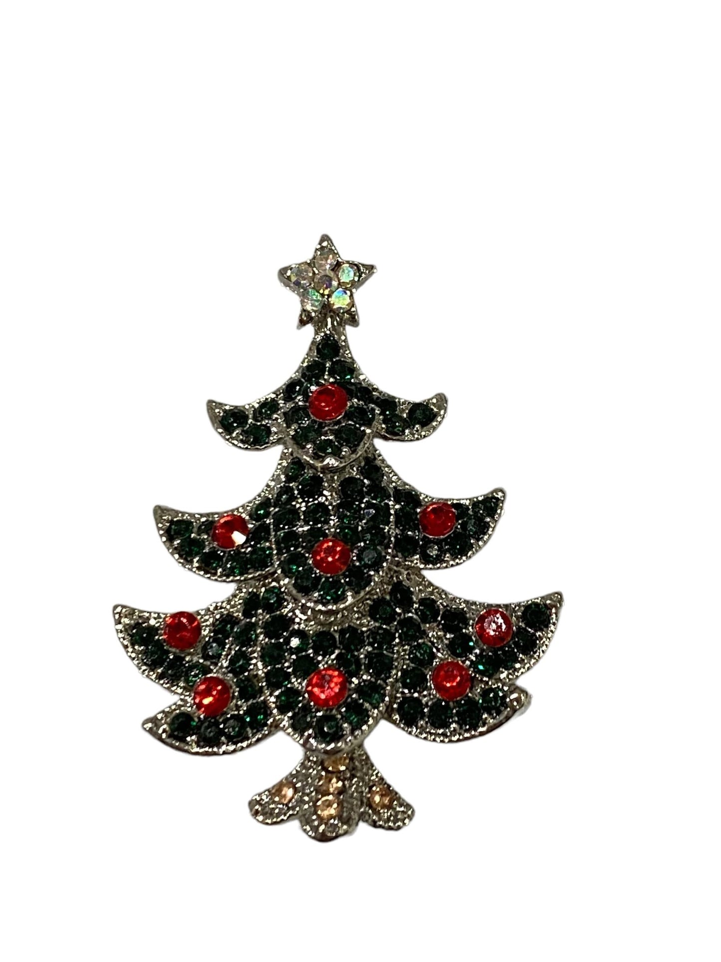 Christmas Brooch 2022 UK Seller Christmas Bells Santa Sleigh Reindeer Decorations Crystal Pin Badge Boxed XMAS Personalised Gifts Ladies