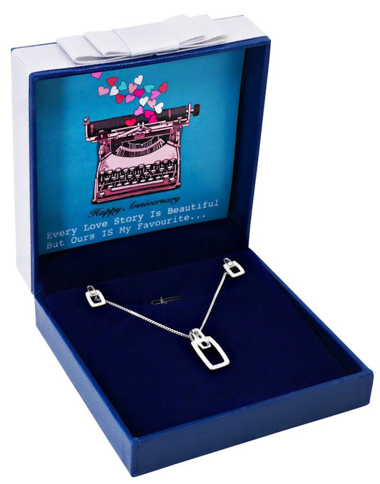 Sterling Silver Pendant And Earring Boxed Gift Set for Women Wife Girlfriend Anniversary SincerelyForYou UK