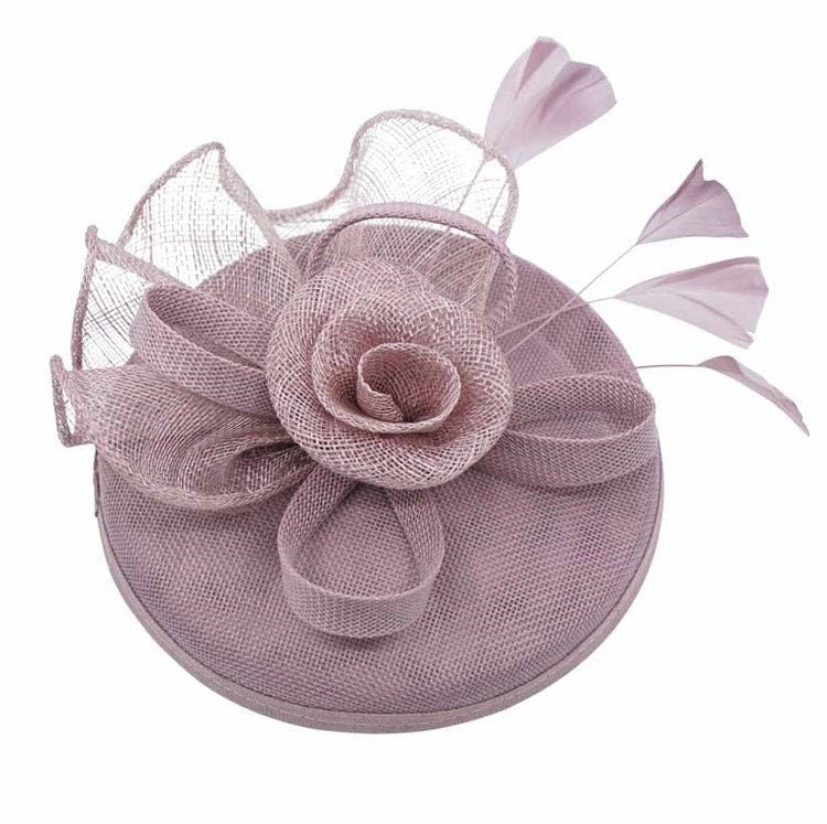 Grey Blue Pink White Mauve Fascinator Headband Clip Wedding Ascot Hat Hair Small Fascinator Brooch Clip Mother Of The Bride Bridal UK Seller