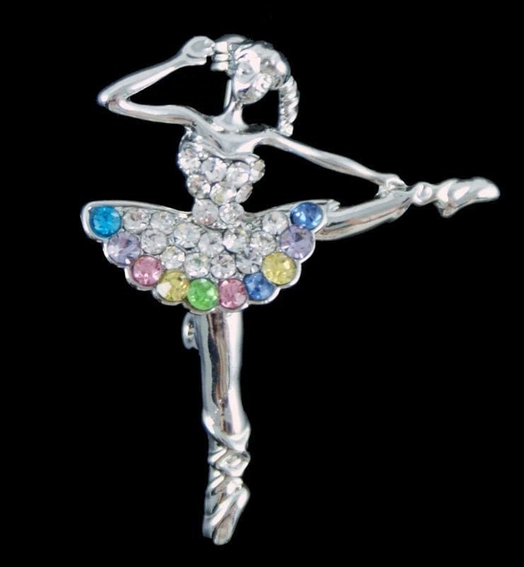 Ballet Dancer Ballerina Brooch Pin Badge Gifts for Women Daughter Birthday Exam Ballet Shoes Dancer Sincerely ForYou Christmas Gifts