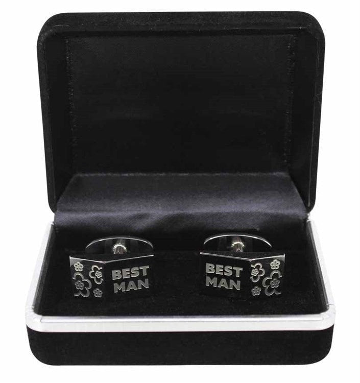 Best Man Groom Cufflinks Father Of The Bride Usher Engraved Cuff Links Wedding Party Boxed Gift Set Bridal Party Gifts