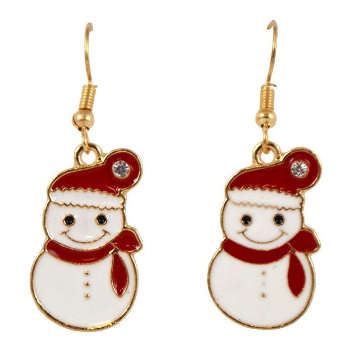 Santa Christmas Drop Earrings  Pierced Drop Earrings Women Christmas Birthday Gifts Fashion Jewellery UK