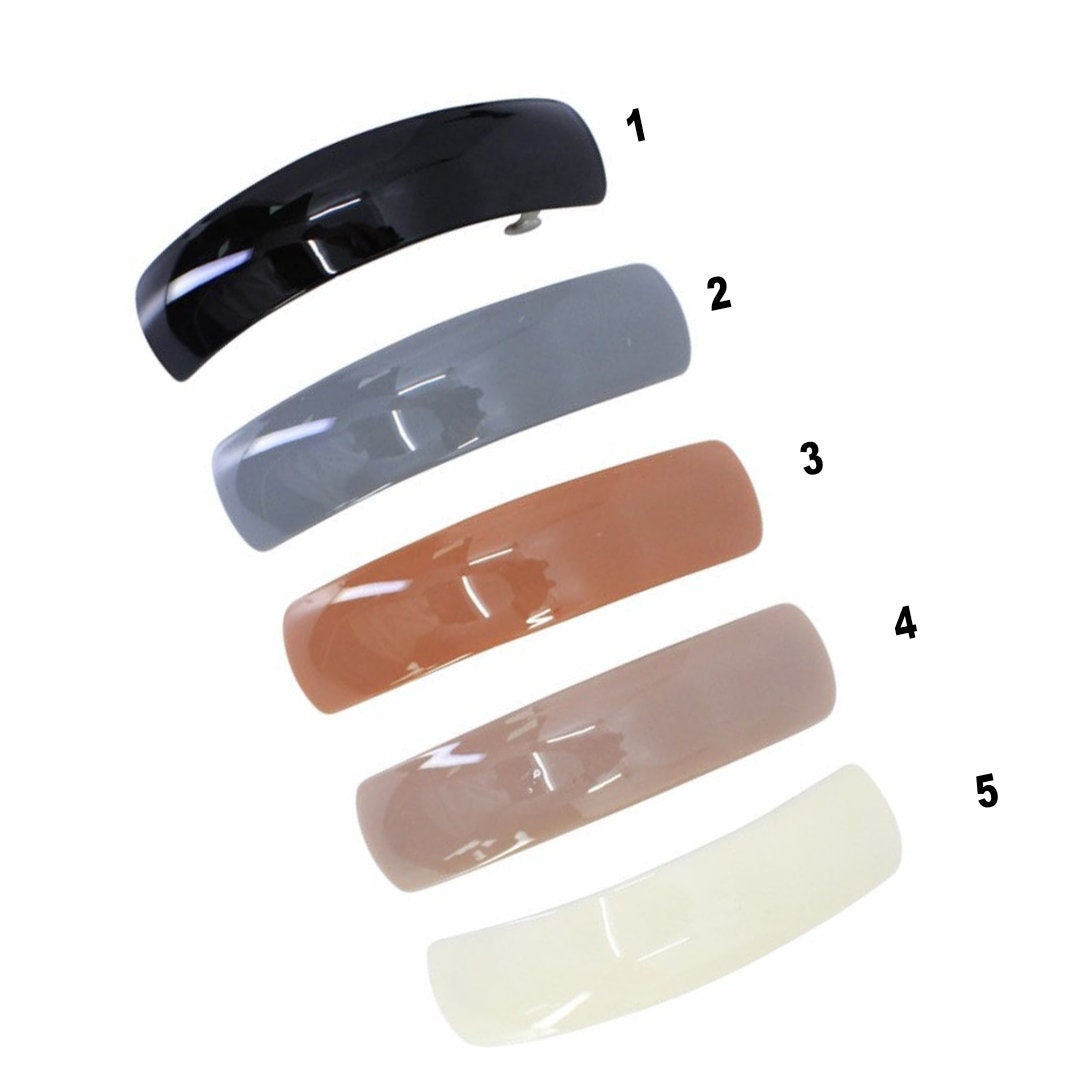 Large French Clip Hair Barrette Clips Grips Hair Clamp Slide Hair Accessories Hair Tools Women Girls UK Seller Marble Design Oval Rectangle