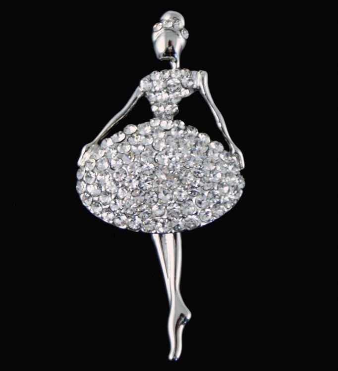 Ballet Dancer Ballerina Brooch Pin Badge Gifts for Women Daughter Birthday Exam Ballet Shoes Dancer Sincerely ForYou Christmas Gifts