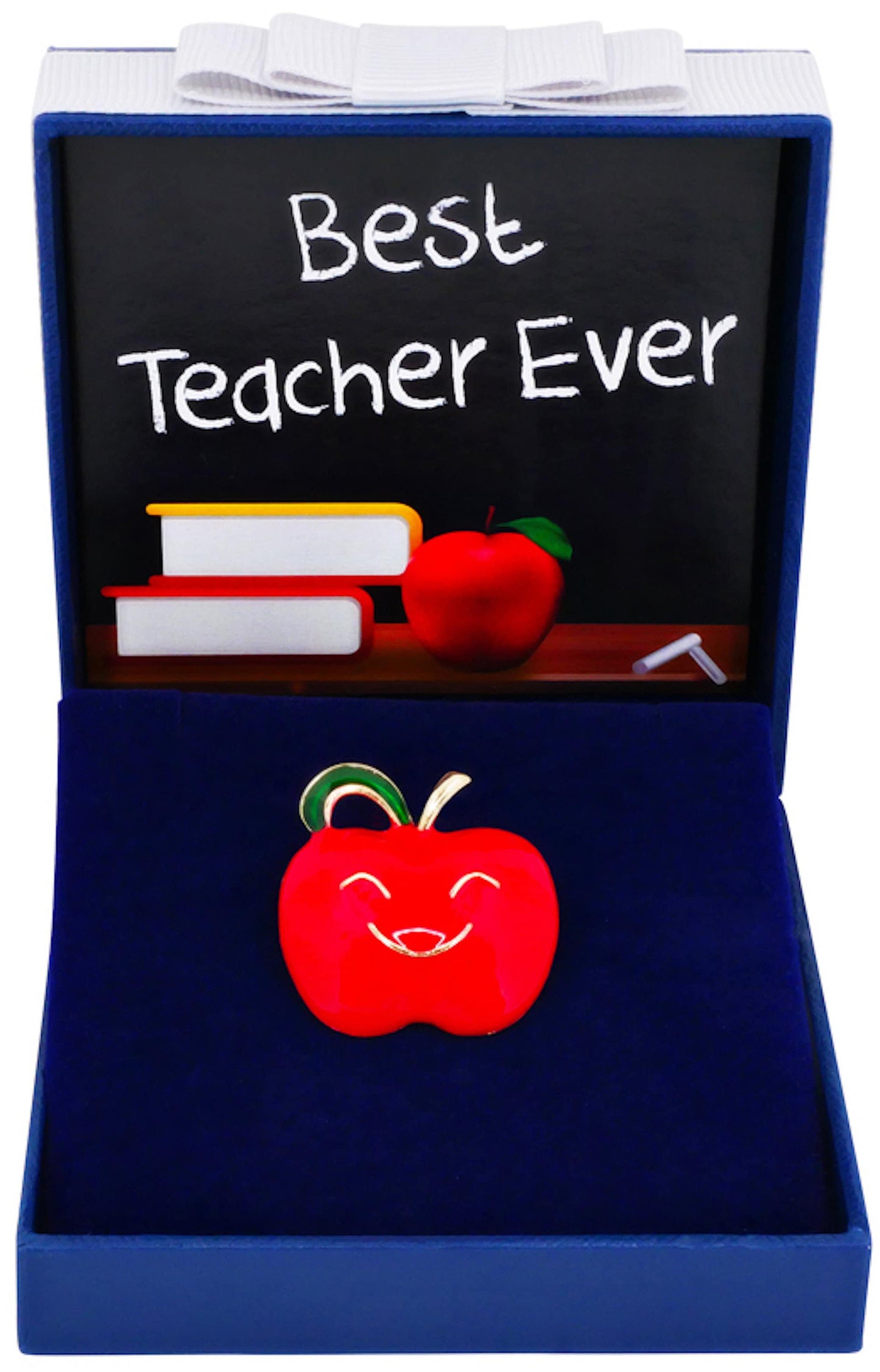 Teacher Gifts For Women Best Teacher Ever Apple Brooch Pin Badge Keepsake for Women Thank You Appreciation Gifts School Personalised Gifts