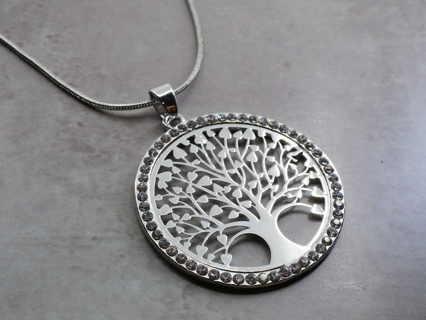 Silver Tree Of Life Pendant Large Necklace And Earring Set Sentimental Gifts For Women Tree Of Life Gifts For Mum Nan Sister Friend