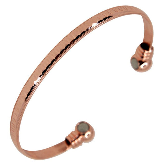 Copper Silver Gold  Magnetic Bangles Bracelet British Hand Made Arthritis Pain Relief Rheumatism Earth Magnets Health Management Women