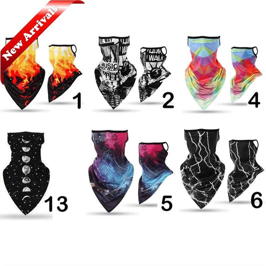 Bandana Face Mask With Ear Loops Face Covering PPE Adults Teenagers Scarf Masks