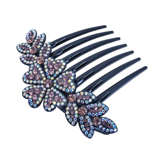 Crystal Rhinestone Hair Slide Flower Hair Accessories Flower Headband Winter Hair Accessories Wedding Birthday Christmas Hair Accessories