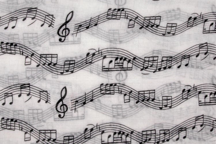 Music Note Maxi Scarf High Quality Cotton Feel Super Soft Winter Scarves Christmas Gifts For Women Mum Sister Friend  UK Seller