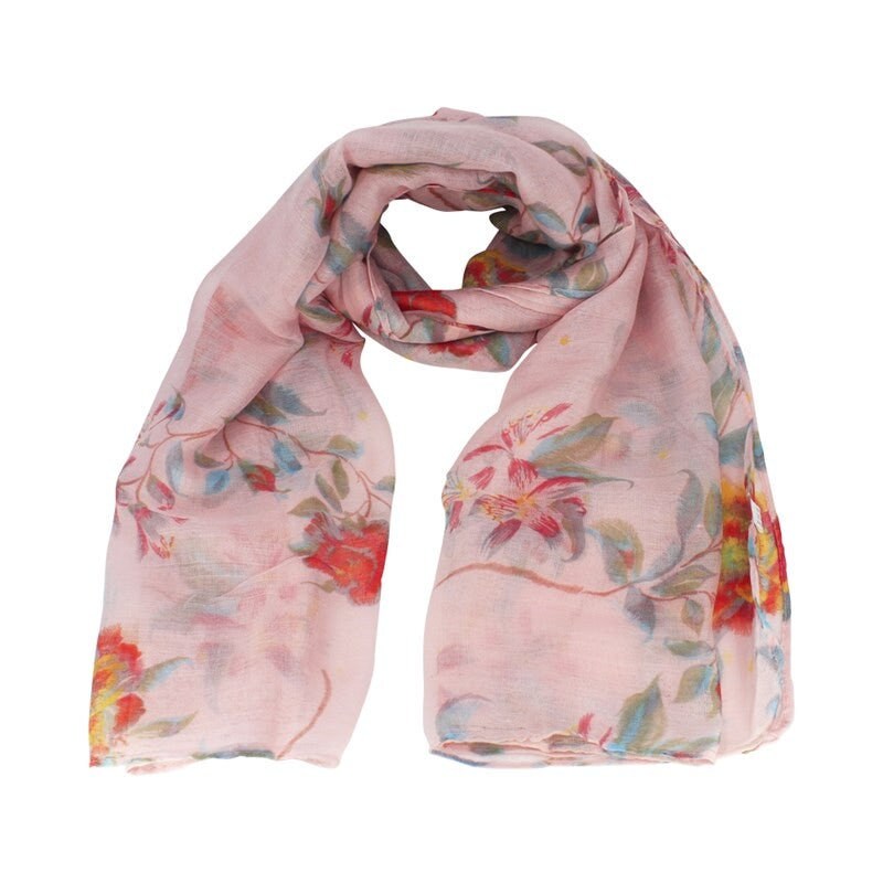 Floral Maxi Scarf  Mothers Day Christmas  Birthday Gifts For Mum Nan Grandma UK Seller Scarves Shawl Wrap Head Neck Scarf