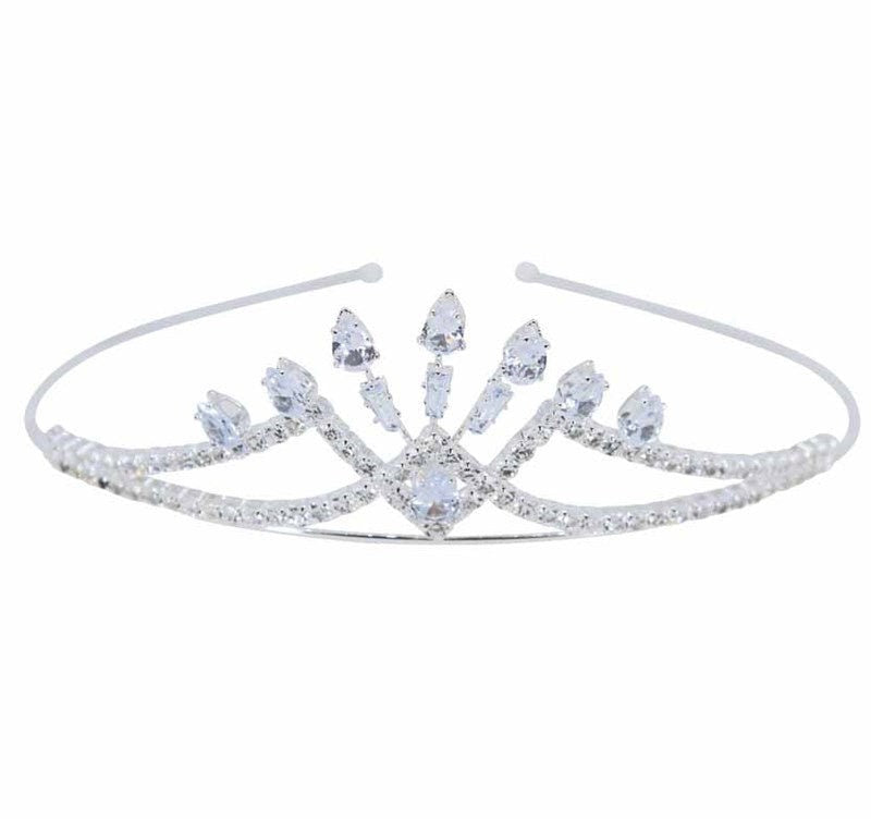 Bridesmaid Tiaras CZ Cubic Zirconia Tiara Crown Flower Girl Small Tiaras Photo Props Prom  Bride Wedding Hair Accessories  UK Seller