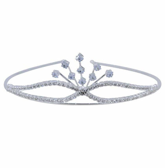 Bridesmaid Tiaras CZ Cubic Zirconia Stones  Flower Girl Small Tiaras Photo Props Prom Wedding Hair Accessories  Bride Bridal UK Seller
