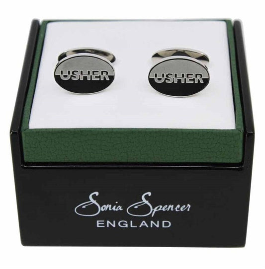 Usher  Cufflinks Will You Be My Usher Engraved Cuff Links Wedding Party Boxed Gift Set Bridal Party Gifts