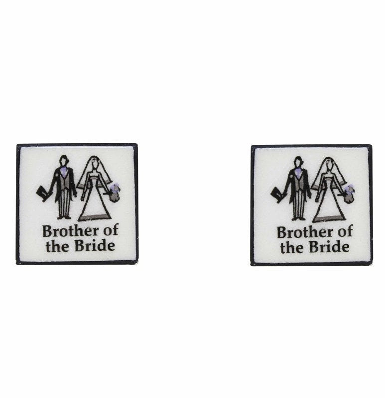 Brother Of The Bride Cufflinks Will You Be My Usher Engraved Cuff Links Wedding Party Boxed Gift Set Bridal Party Gifts UK Seller