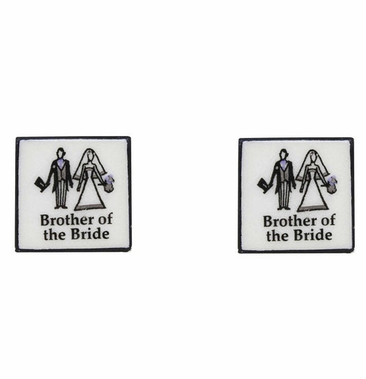 Brother Of The Bride Cufflinks Will You Be My Usher Engraved Cuff Links Wedding Party Boxed Gift Set Bridal Party Gifts UK Seller