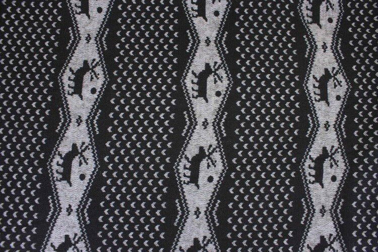 Loop Scarf Reindeer Fairisle Design Endless Infinity Scarf Ladies Winter Scarves For Women Teenagers Christmas Gifts UK Seller Grey Black