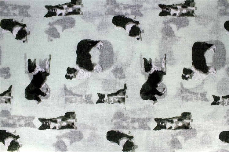 Dog Print Maxi Scarf  Birthday Gifts For Mum Nan Sister Grandma UK Seller Personalised Gift Chiffon Scarves Shawl Wrap Head Neck Scarf