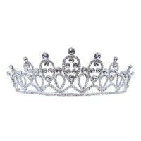 Brides Silver Tiaras Genuine Crystal Crown Flower Girl Photo Props Prom Beauty Pagent Bride Wedding Hair Accessories UK Seller