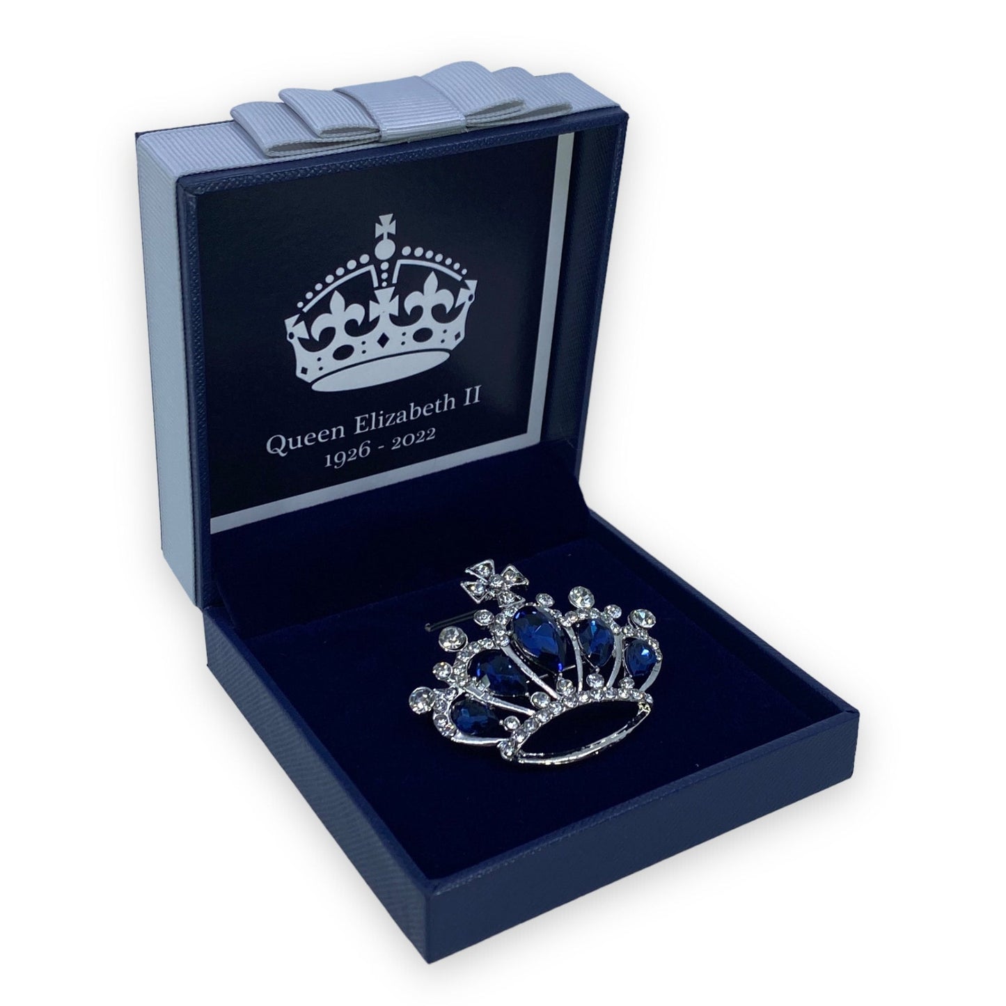 Queen Elizabeth II Crown Memorial Brooch 2022  Platinum Jubilee Keepsake British Royal Souvenir Mum Nan Gran Boxed Christmas Gift Set UK