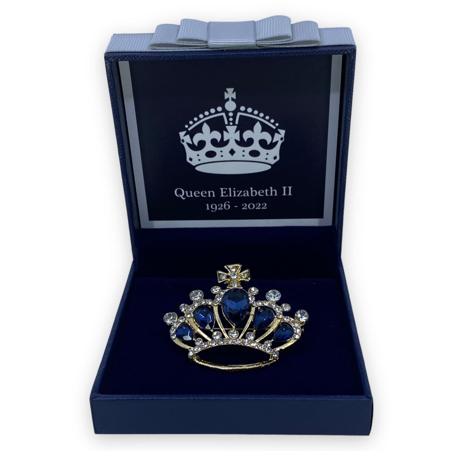 Queen Elizabeth II Crown Memorial Brooch 2022  Platinum Jubilee Keepsake British Royal Souvenir Mum Nan Gran Boxed Christmas Gift Set UK