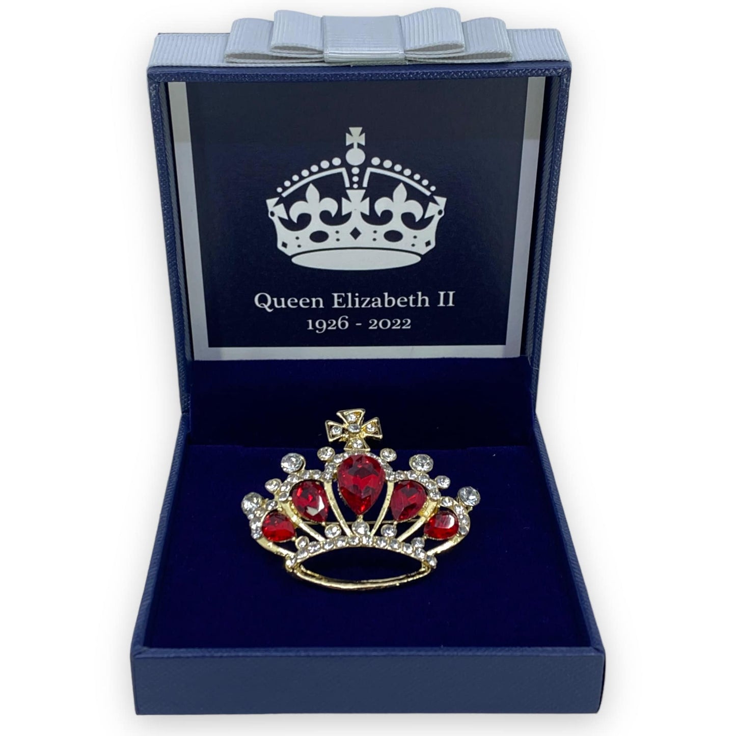 Queen Elizabeth II Crown Memorial Brooch 2022  Platinum Jubilee Keepsake British Royal Souvenir Mum Nan Gran Boxed Christmas Gift Set UK