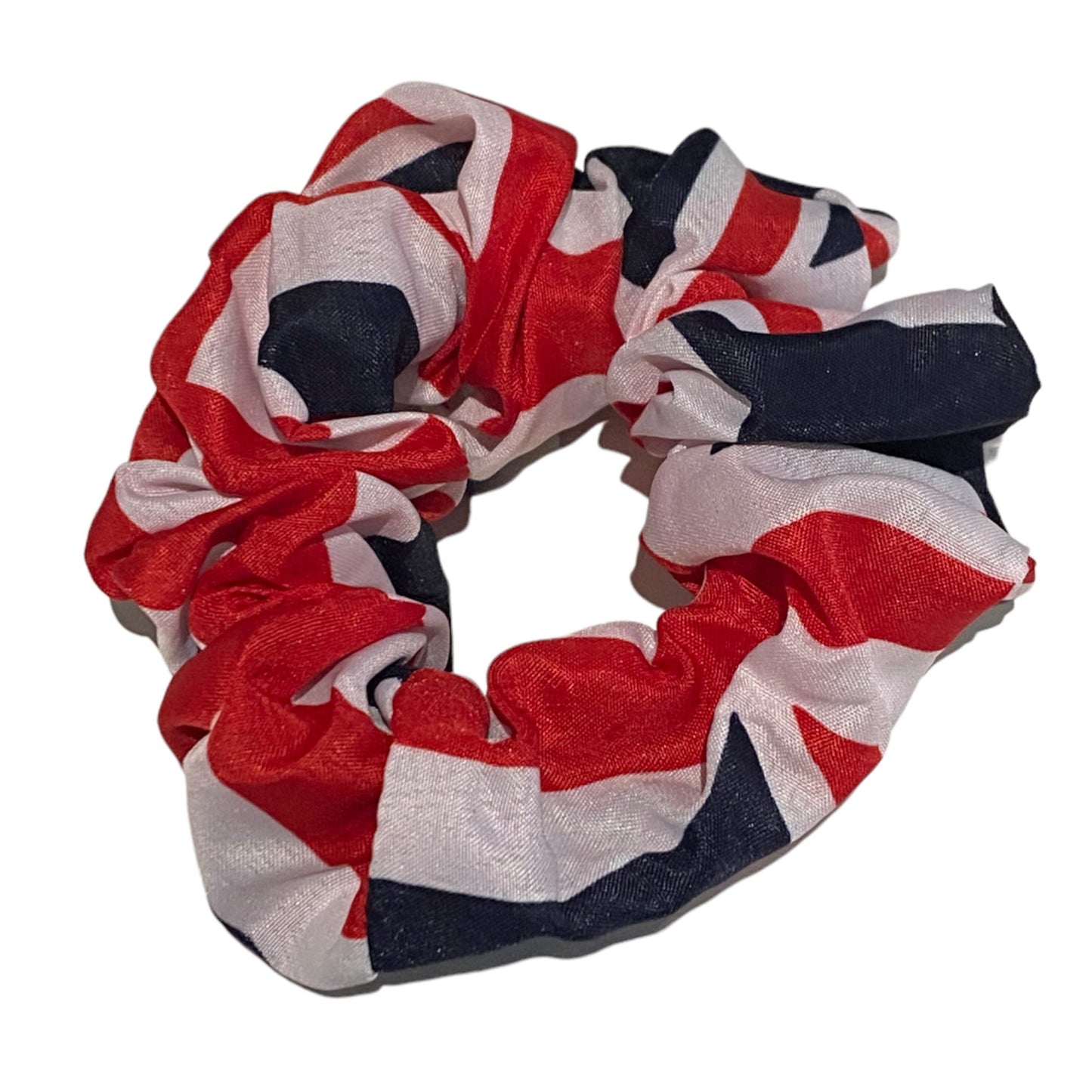 Union Jack Scrunchies Hair Tie Bobble UK Hair Accessories King Charles Coronation Hair Ties Bows Ribbons Girls Decorations Red Blue White